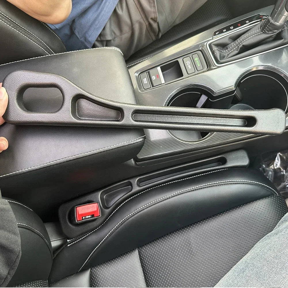Universal Car Seat Gap Organizer – Filler Strip with Wallet Slot, Stops Items from Falling