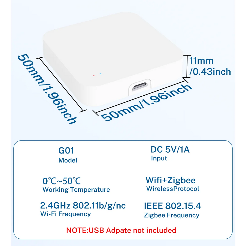 Tuya Zigbee 3.0 Gateway Hub Smart Home Wireless Bridge Smart Life APP Remote Control Automation Device Works with Alexa Google