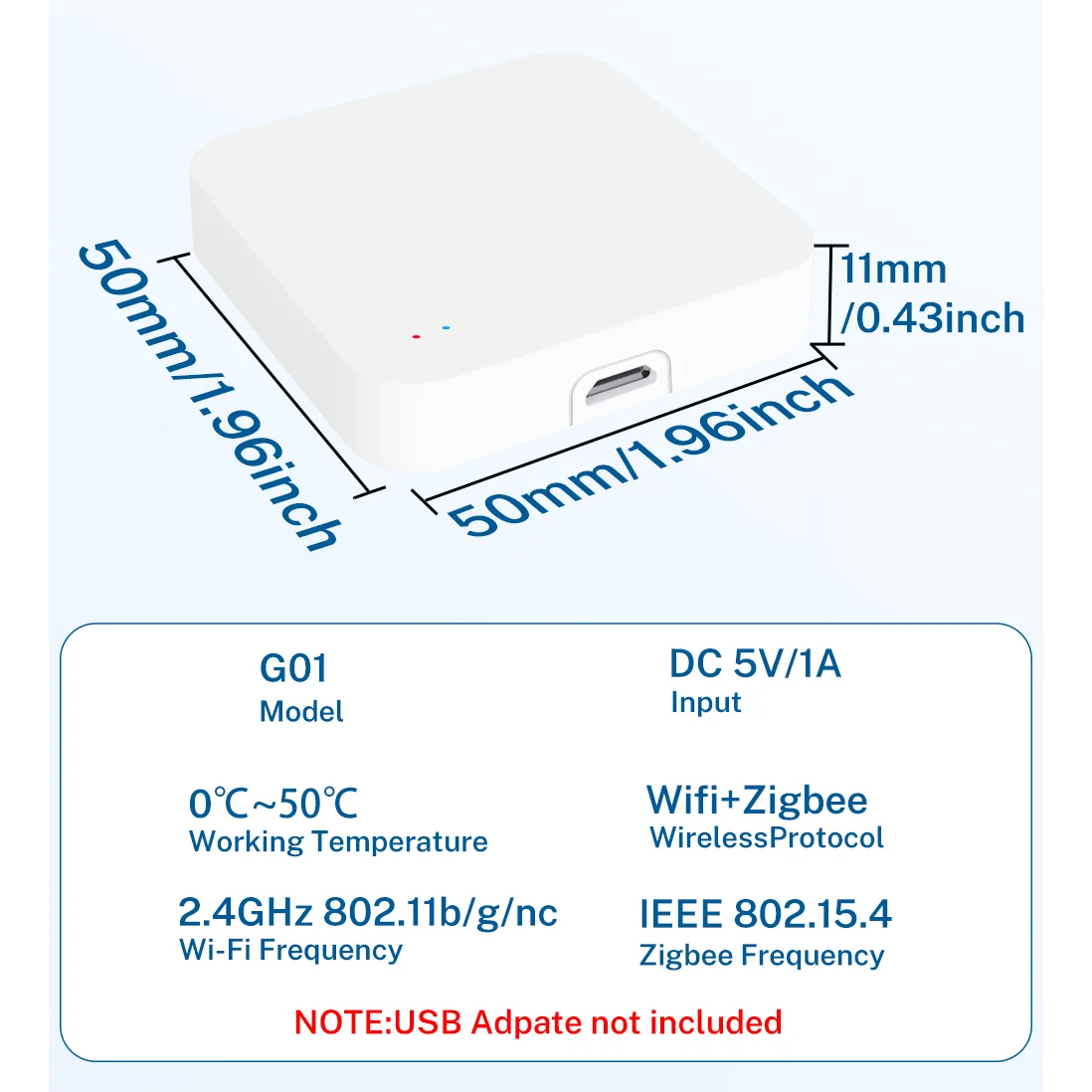 Tuya Zigbee 3.0 Gateway Hub Smart Home Wireless Bridge Smart Life APP Remote Control Automation Device Works with Alexa Google