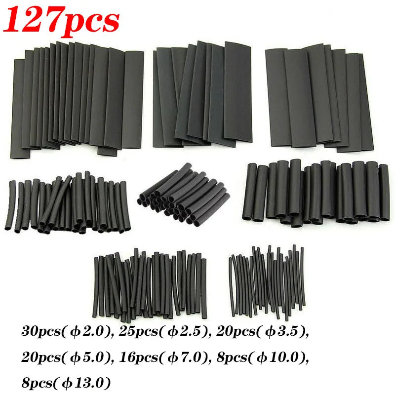 1060/530/127PCS Heat Shrink Tubing kit 2:1 Shrinkable Wire Shrinking Wrap Wire Connect Cover Cable Repair Protection